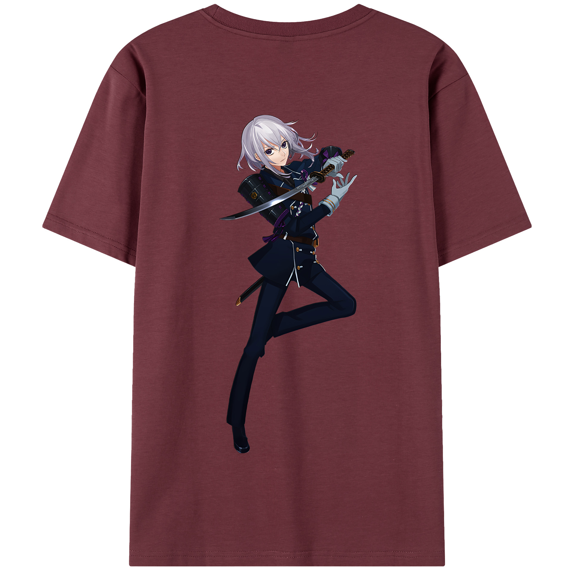 （画像用） 刀剣乱舞 Touken Ranbu 綿100％半袖Tシャツ（背面プリント）